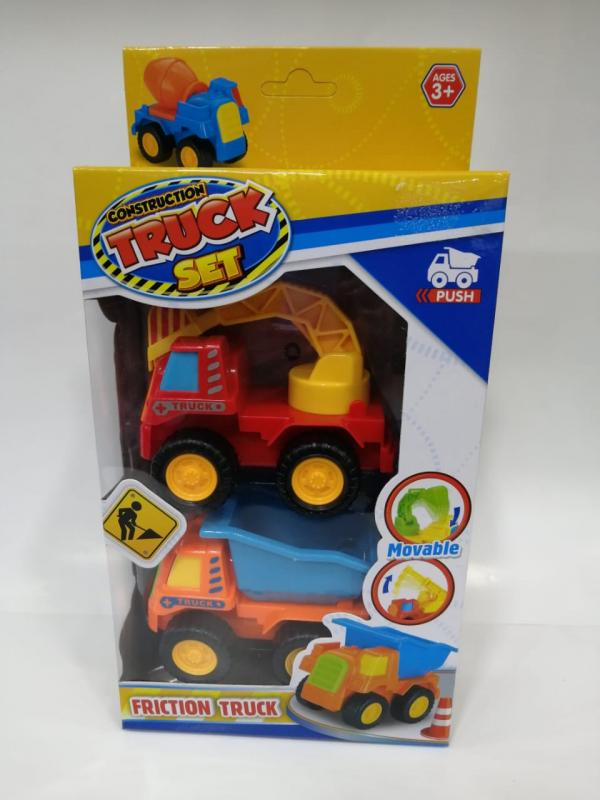Mini Camiones de Construcción de Fricción Set/4 3a+ (437912)