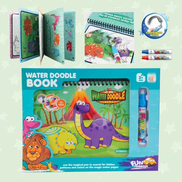 Libro para Colorear con Agua Dinosaurios 3a+ (442367)