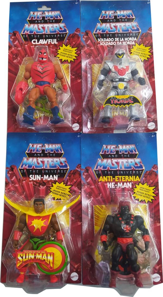 Figuras He-Man y los Maestros del Universo Blister Surt/4 6a+