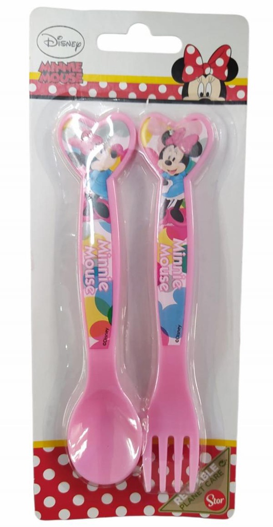 Juego de Cubiertos Blister Set/2 Minnie Mouse