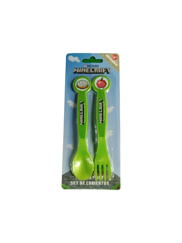 Juego de Cubiertos Blister Set/2 MineCraft