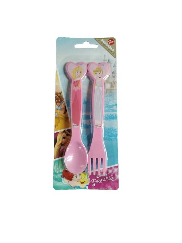 Juegos de Cubiertos Blister Set/2 Princesas