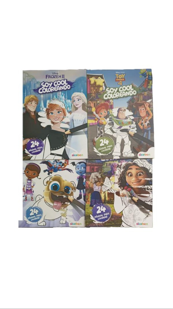 Libros Soy Cool Coloreando de Disney Surt/4 3a+