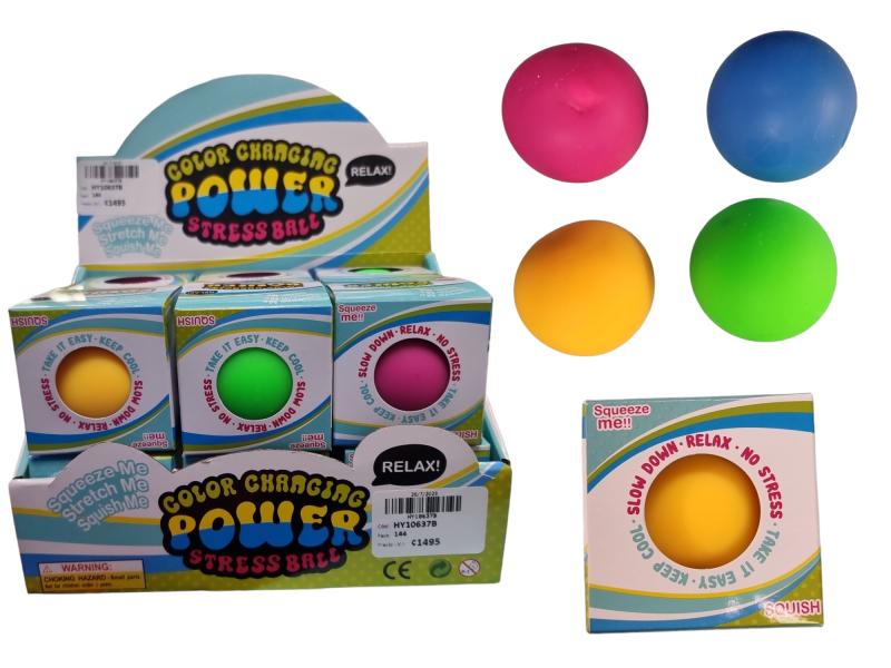 Bola de Apretar Cambia de Color Displ/12 Surt/4 3a+(449069)
