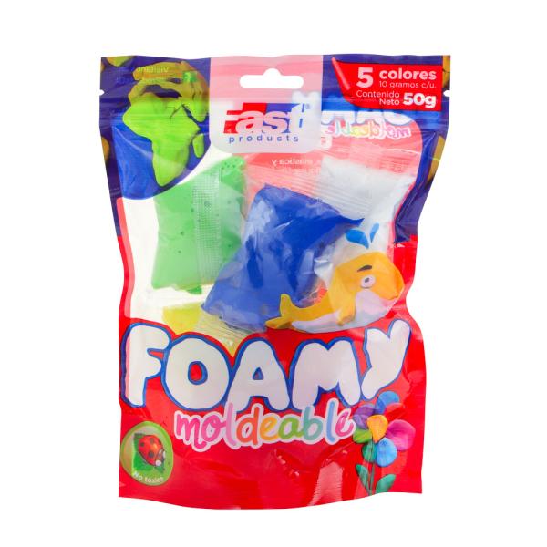 Foamy Moldeable Surtido 5 Colores