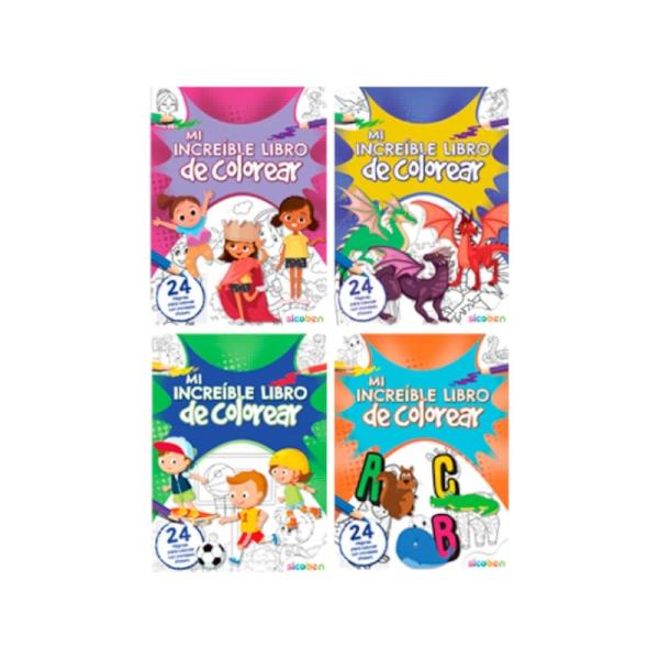 Libros Mi Increíble Libro de Colorear Surt/4 3a+
