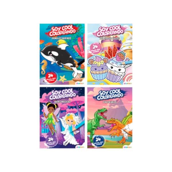 Libros Colección Soy Cool Coloreando Surt/4 3a+