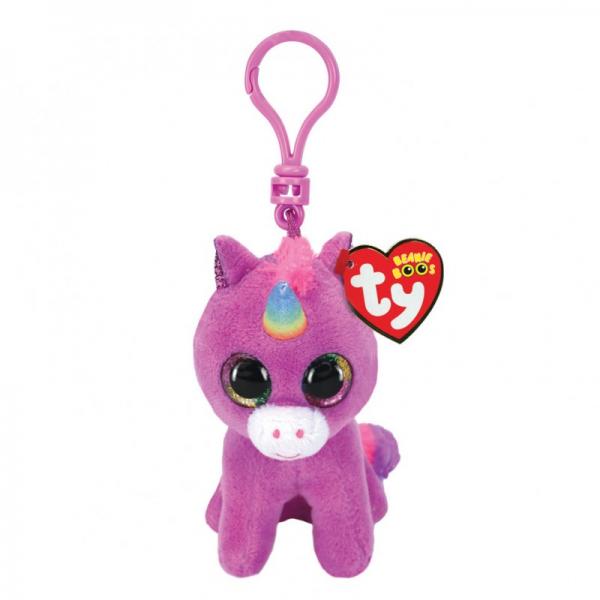 Peluche Llavero Beanie Boos Unicornio Morado Rosette