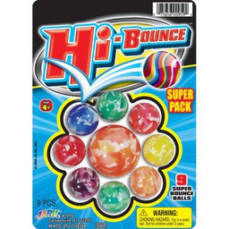 [JU959] Bola Super Rebote Blister de 9 Surt/2 4a+